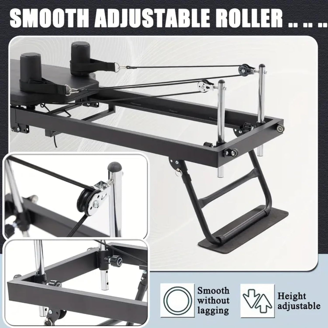 Multi-Purpose Foldable Pilates Reformer Machine