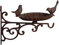 Thumbnail for Cast Iron Rustic Brown Two Birds Bath
