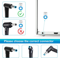 Thumbnail for HP Laptop Charger 65W 45W Smart Blue Tip Power Adapter
