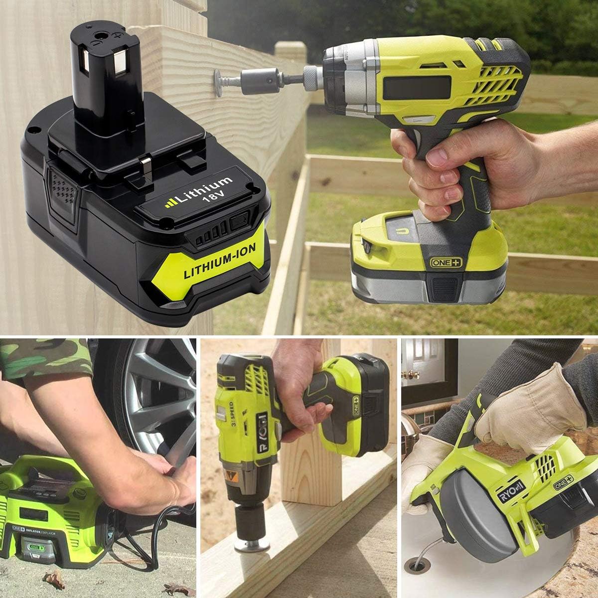 Cordless Paint Spray Gun for Ryobi Battery
