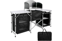 Thumbnail for Side view showing adjustable height of kitchen table
