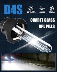 Thumbnail for D4S Xenon HID Car Headlight Bulbs 4300k Pair