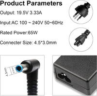 Thumbnail for HP Laptop Charger 65W 45W Smart Blue Tip Power Adapter