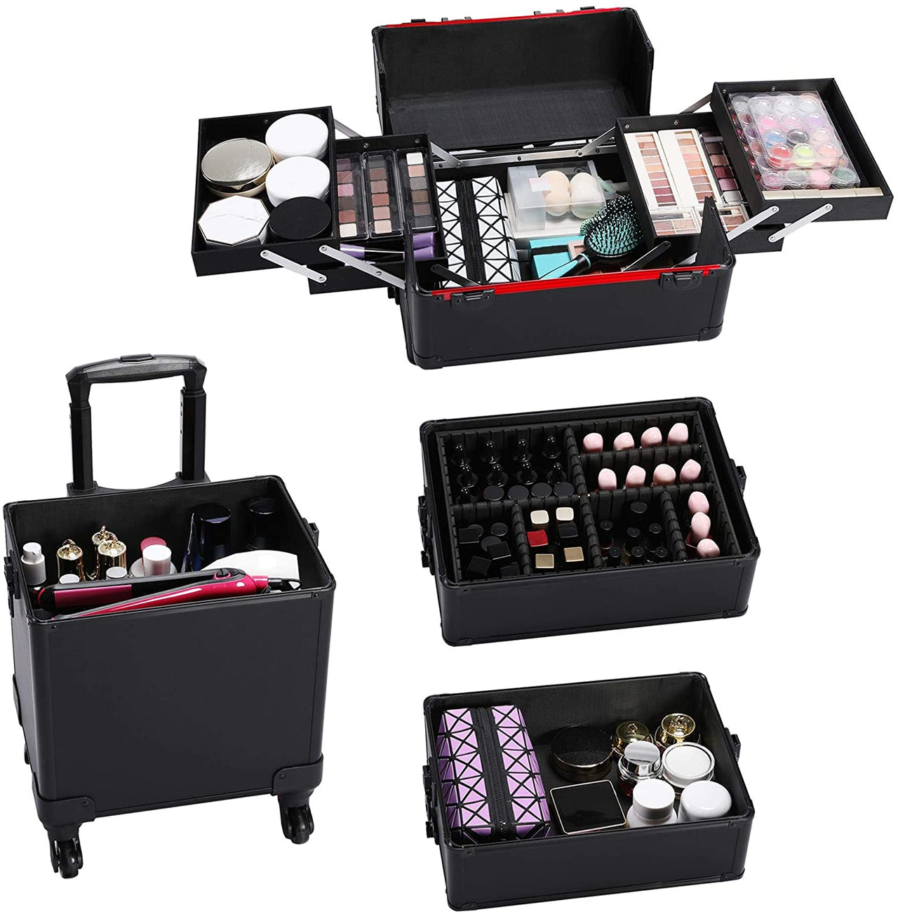 Makeup Travel Case Trolley Case Rolling