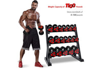 Thumbnail for Close-up of dumbbell rack powder coat finish
