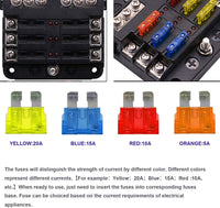 Thumbnail for 6 Circuit Negative Bus Blade Fuse Block