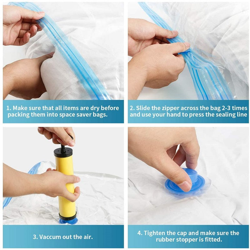 Vacuum storage bags 8 Pack 60x80cm