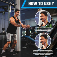 Thumbnail for Breathing Trainer Breath Booster Strength Lung Fitness Exerciser Device Silicone