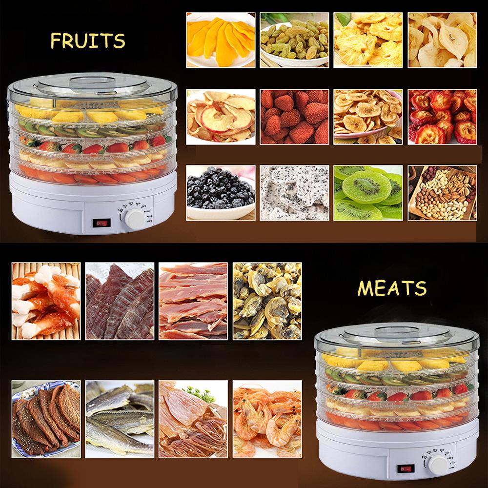 Side view of electric food dehydrator showing vents