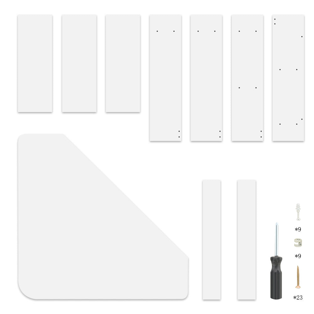 Study Desk Triangular Corner Computer Desk