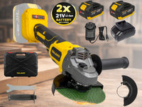 Thumbnail for Cordless angle grinder 21V used cutting metal