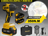 Thumbnail for Cordless Electric Impact Wrench With 2 Battery