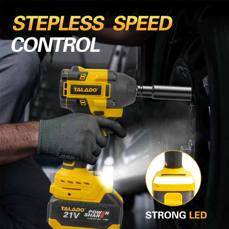 Cordless impact wrench with included charger and carry box