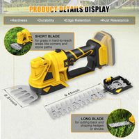 Thumbnail for Cordless hedge trimmer with shrub blade attached