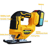 Thumbnail for Cordless Electric Jigsaw with Battery