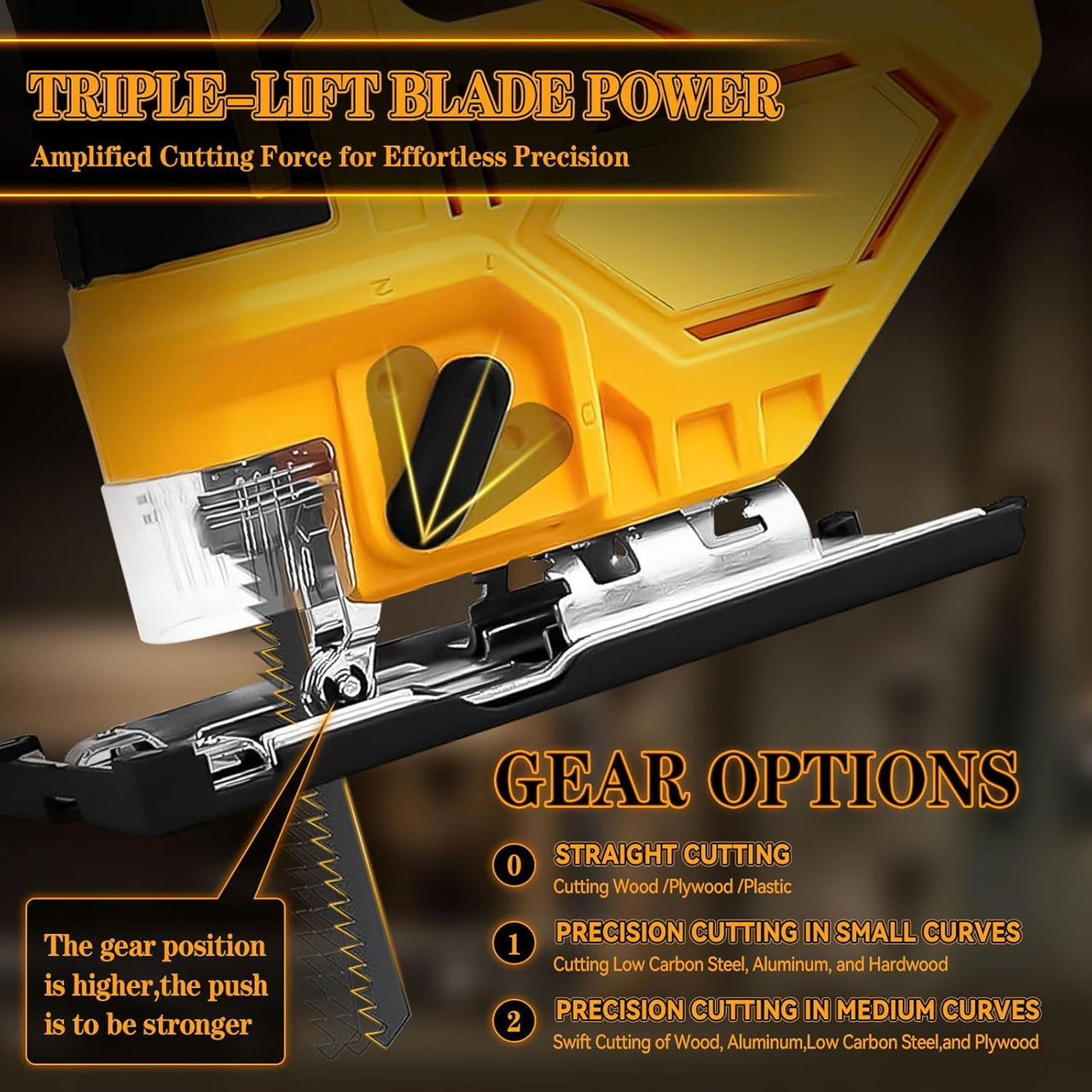 Cordless jigsaw compact size for tight spaces