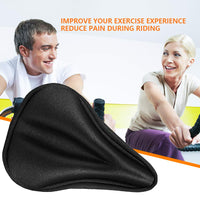 Thumbnail for Bike Seat Cover Gel Seat Cover Saddle Pad BLACK