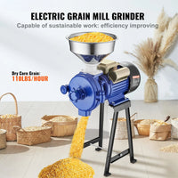 Thumbnail for 3000W Electric Grain Mill Grinder Machine for Commercial Home Coffee Bean Spice Corn Wheat Flour Rice Nut Cereal Tofu Sorghum Milling Refining