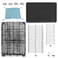 Thumbnail for 3 Level Rabbit Bird Cage Ferret Parrot Aviary Cat Rat Aviary Budgie Hamster Pet Cages Castor XL