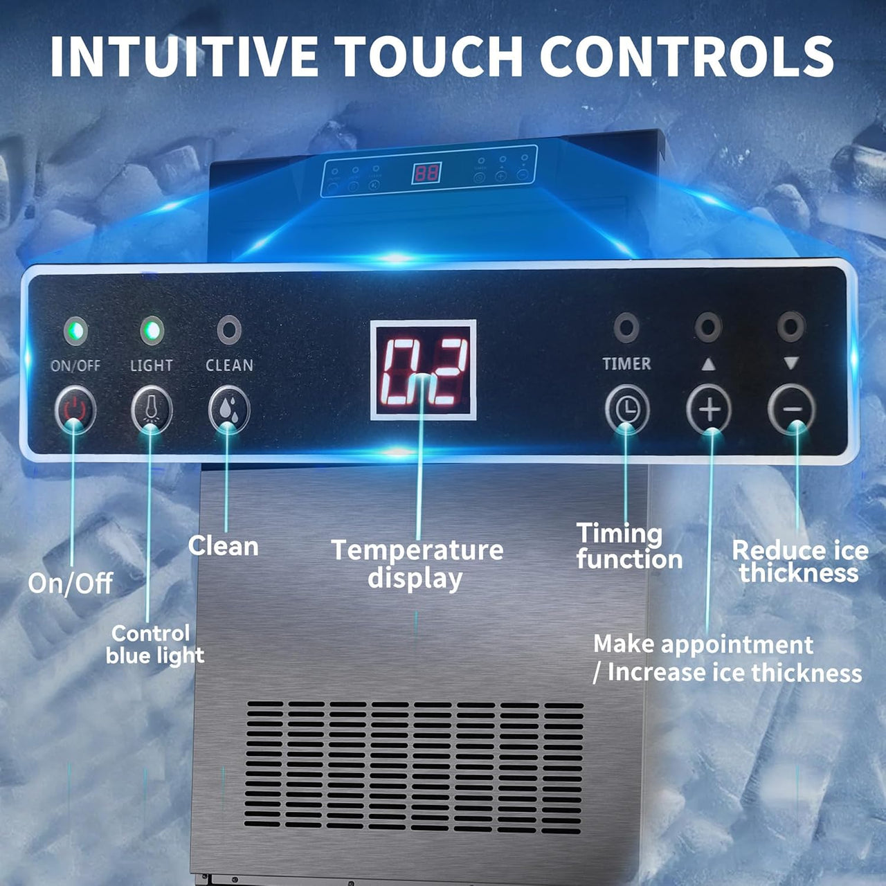 60kg Commercial Ice Cube Maker