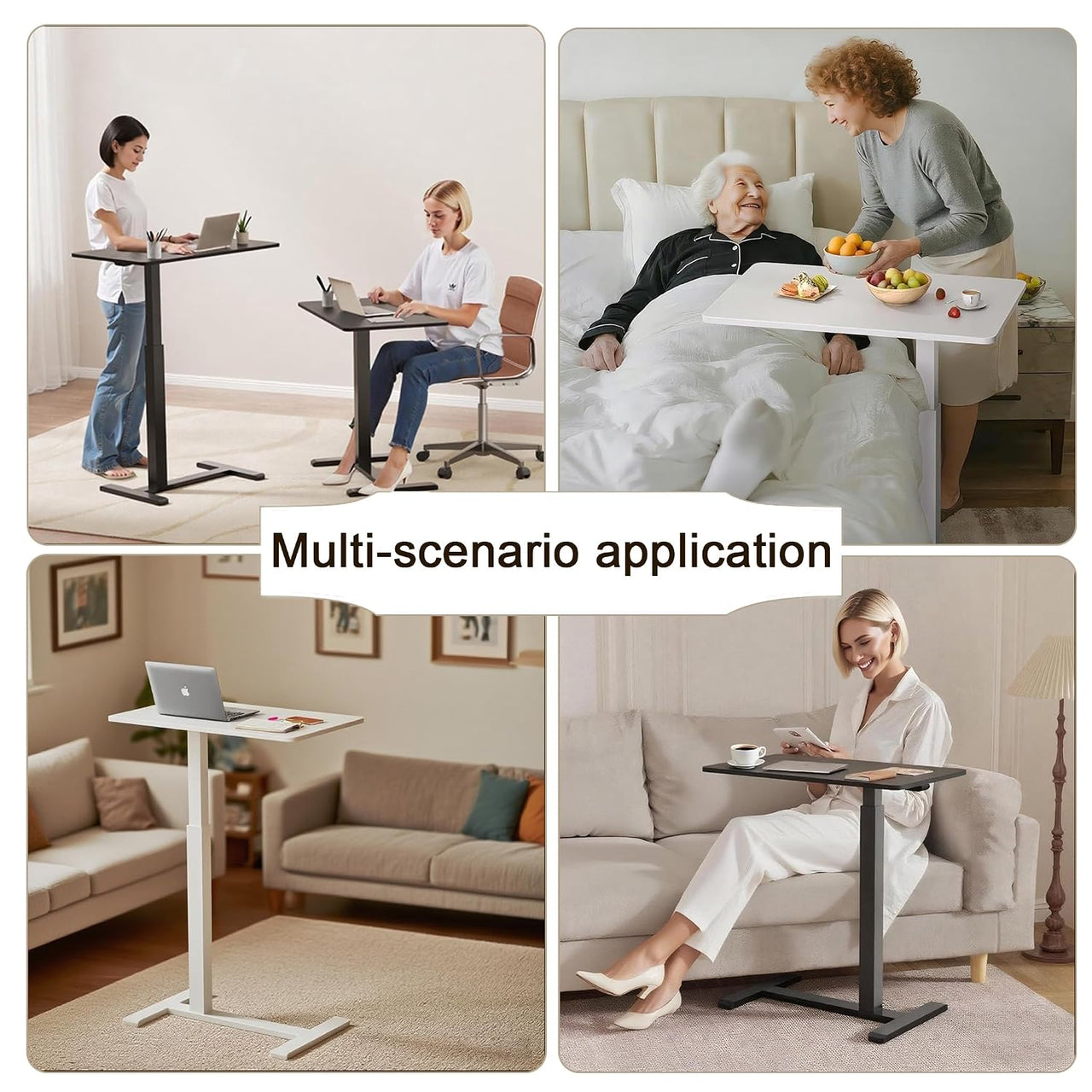 Overbed Bedside Table Bed Desk Adjustable