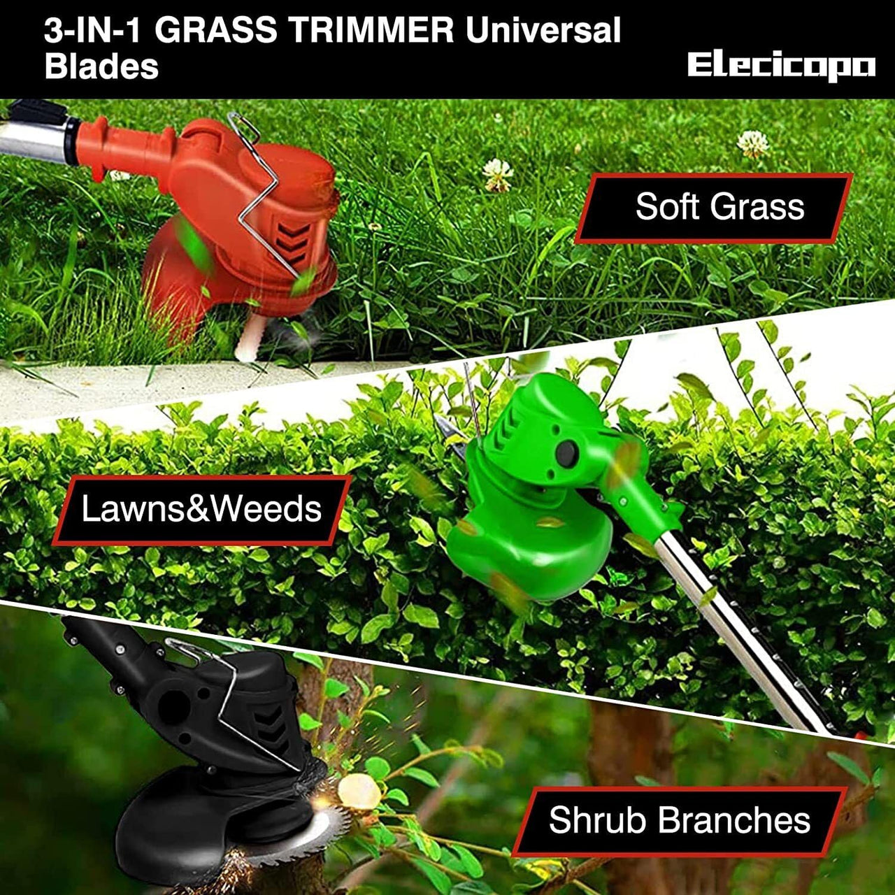 Lawn Mower Cordless Grass Trimmer Weed Eater
