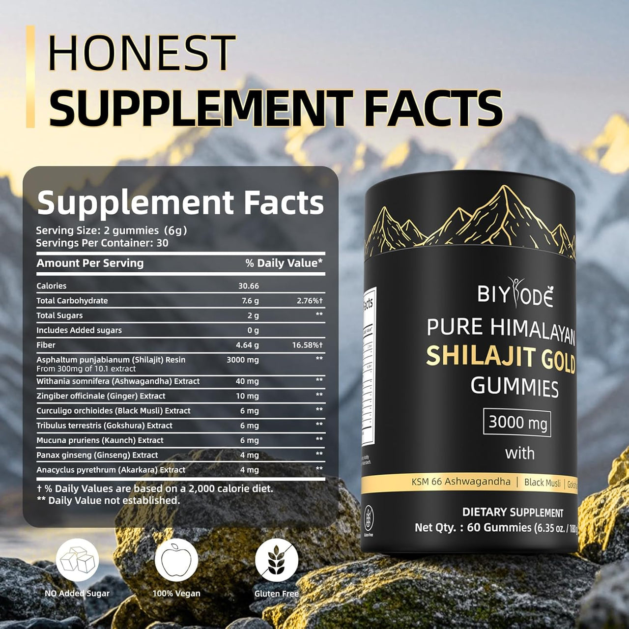 Himalayan Shilajit Gummies 120 Gummies