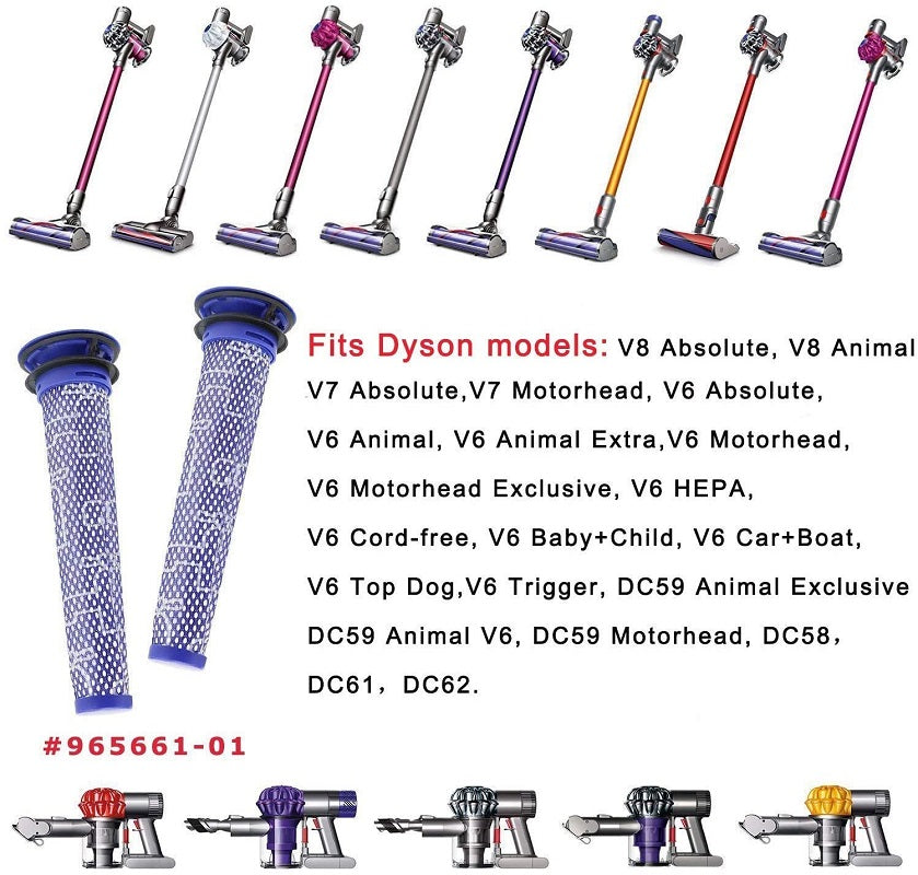 Dyson Filter Replacement For Dyson V6 V7 V8 DC58 DC59 2PCS