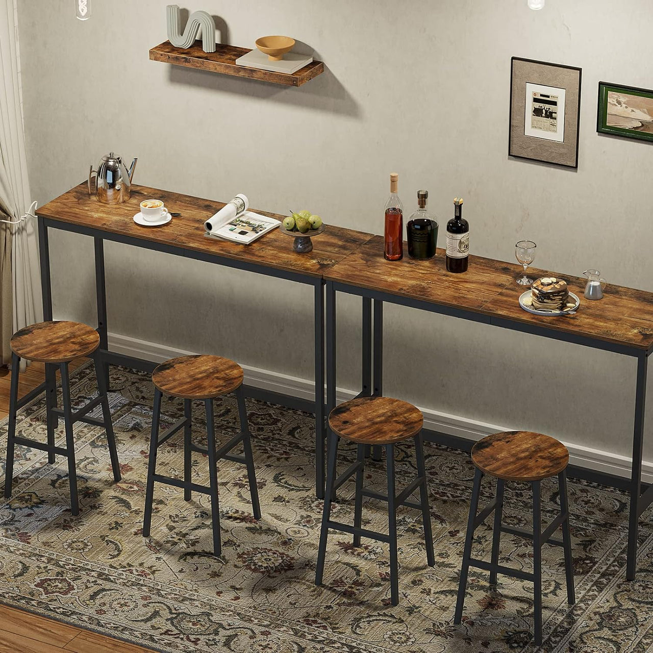 Bar Table and Bar Chairs Set