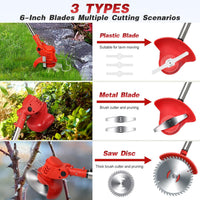 Thumbnail for Cordless Push Weed Eater and Grass Trimmer Lawn Mower