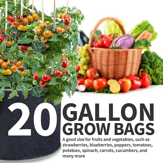 Garden grow bags set