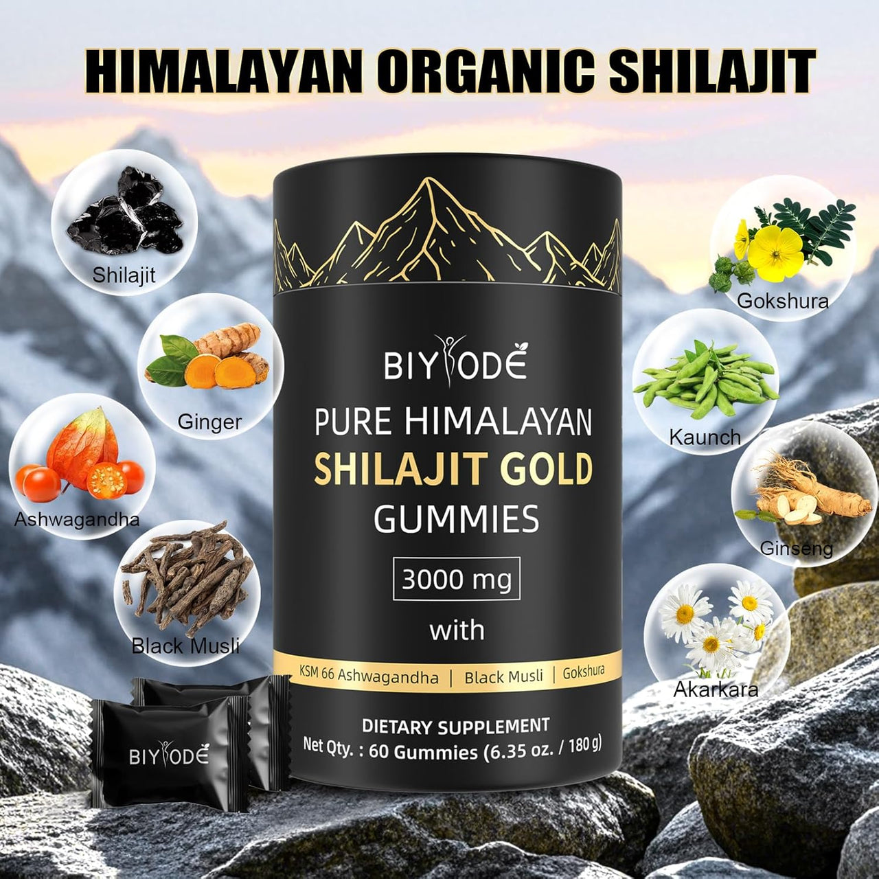 Himalayan Shilajit Gummies 120 Gummies