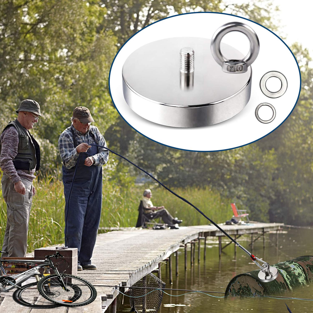 Salvage Magnet Fishing Kit 140KG