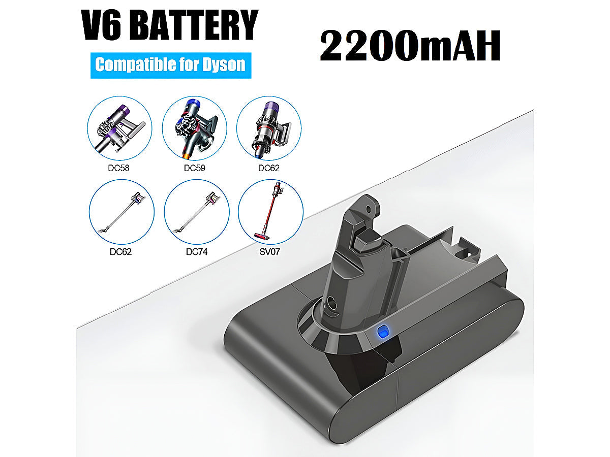 Dyson V6 Battery 2.2AH Replacement