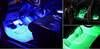 Thumbnail for Car Led Lights Car Led Strip Lights 4Pcs Car Rgb Led Drl Strip Light Car Auto Remote Control Interior