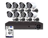Thumbnail for Security camera system CCTV 8 channel camera lens close-up