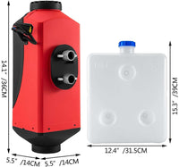 Thumbnail for 8KW Diesel Air Heater 10L Diesel Tank 12V with LCD Thermostat Monitor - The Shopsite