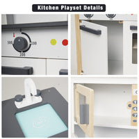 Thumbnail for Wooden Play Kitchen Kids Kitchen Set Pretend Playset