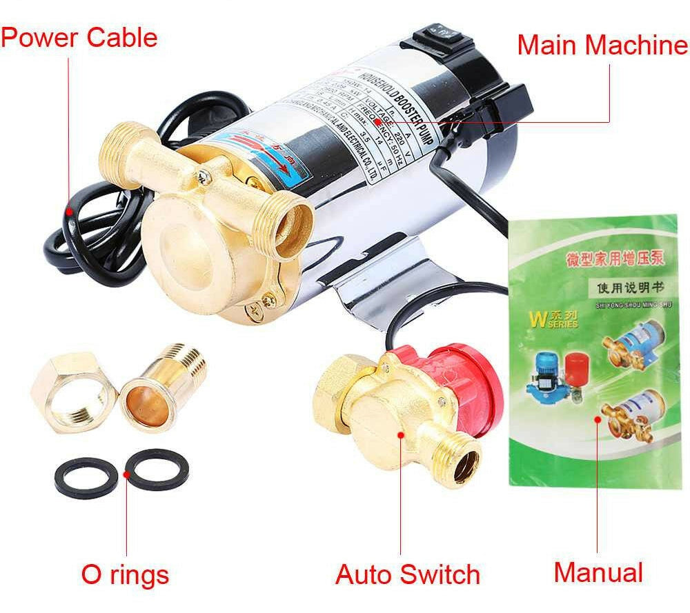 Low Shower Pressure 100W Booster Pump