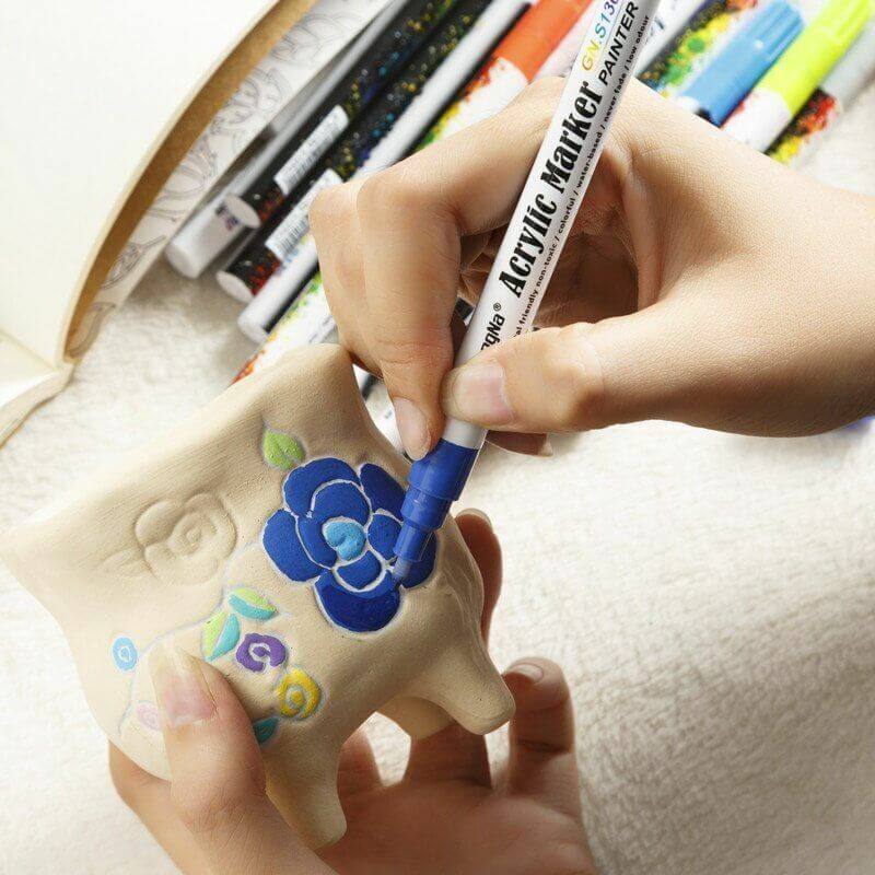 Acrylic Paint Set 36 Colors Marker
