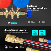 Thumbnail for 3 Way AC Manifold Gauge Set