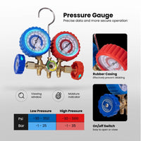Thumbnail for 3 Way AC Manifold Gauge Set