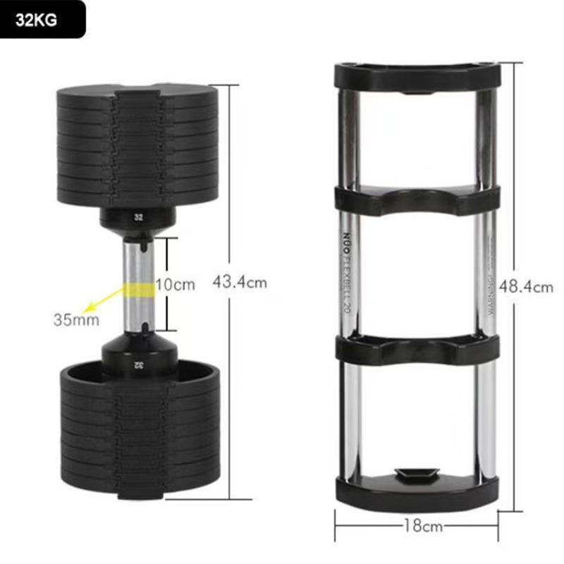 Instant Adjustable Dumbbells 20Kg Body Builder Dumbbell X 1 - The Shopsite