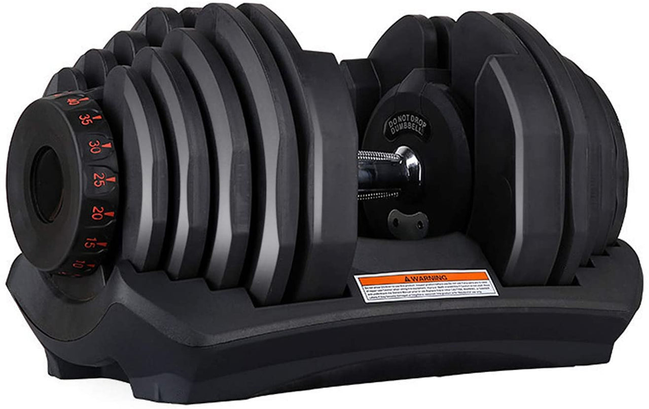 Adjustable Dumbbells Pair 40KG Dial Weight Set for Home Gym