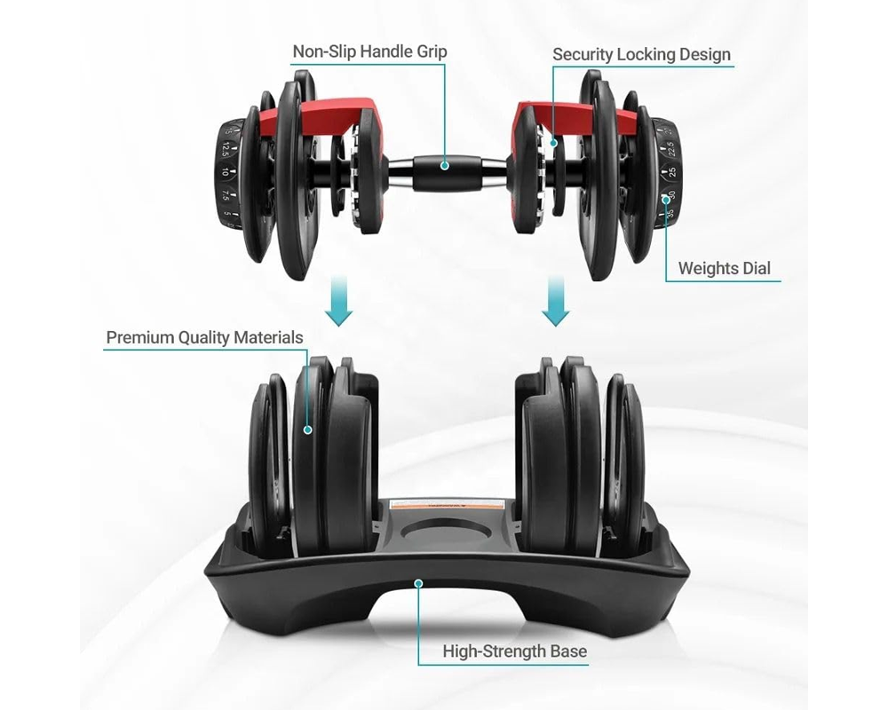 Adjustable dumbbells 24KG