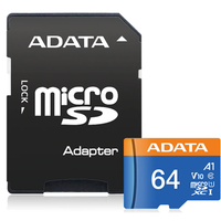 Thumbnail for Micro SD card with SD adapter on white background