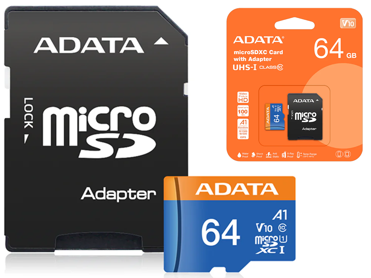 Micro SD card packaging with product details