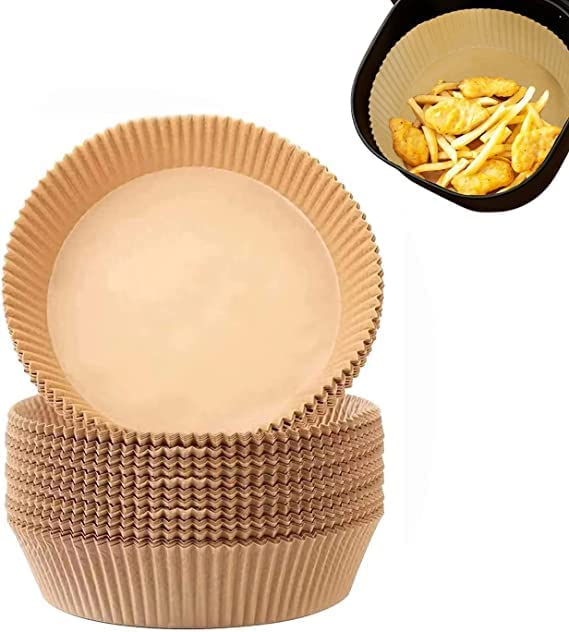 Non-stick paper liners for mini air fryers