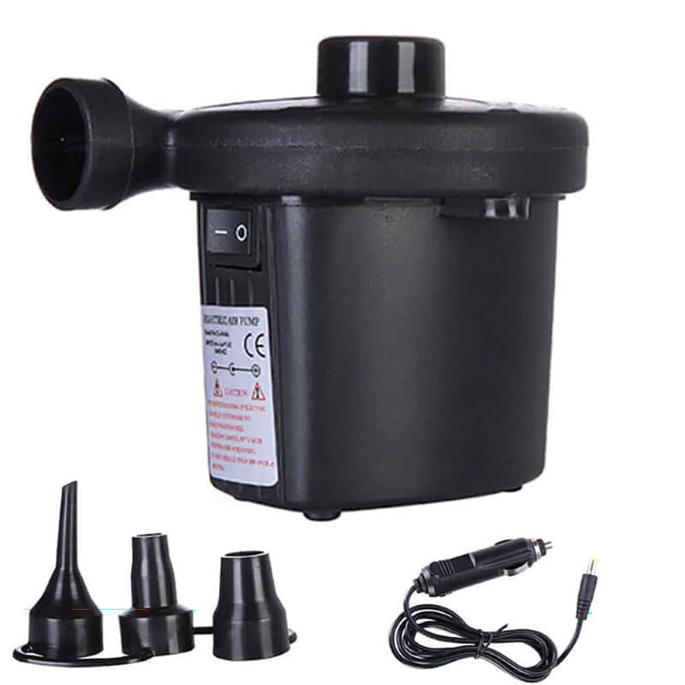 Side view of portable electric air pump
