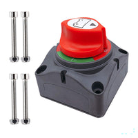 Thumbnail for Top view of 12-48V battery isolator switch with label